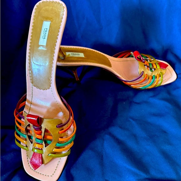 Prada Slide Kitten Heels, great condition! Amazing for day or evening! 👠 - Picture 1 of 5